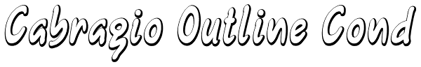 Cabragio Outline Cond Font