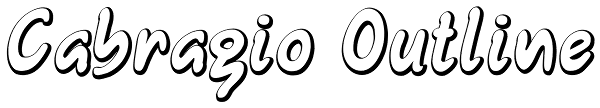 Cabragio Outline Font