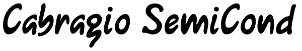 Cabragio SemiCond Font