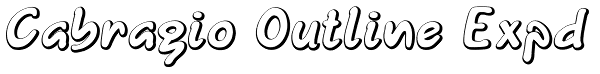 Cabragio Outline Expd Font