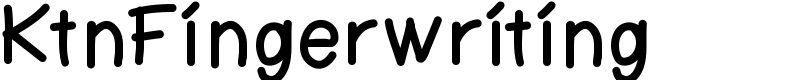 KtnFingerwriting Font