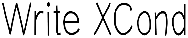 Write XCond Font