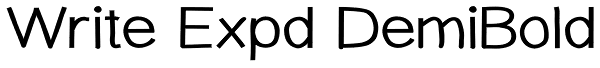 Write Expd DemiBold Font