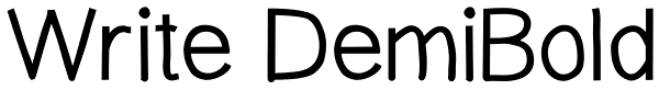 Write DemiBold Font