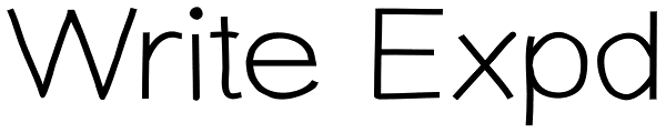 Write Expd Font