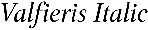 Valfieris Italic Font