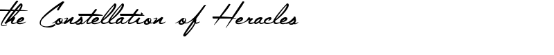 The Constellation of Heracles Font