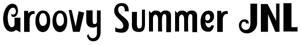 Groovy Summer JNL Font