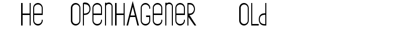 The Copenhagener Bold Font