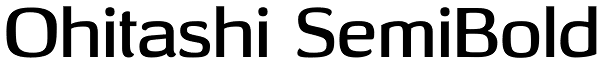 Ohitashi SemiBold Font