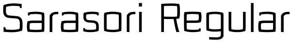 Sarasori Regular Font