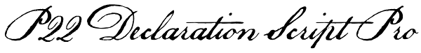 P22 Declaration Script Pro Font