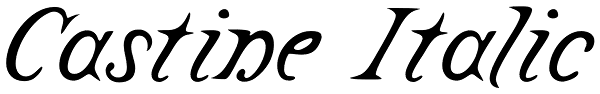 Castine Italic Font