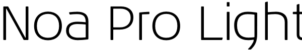 Noa Pro Light Font