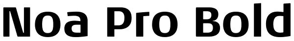 Noa Pro Bold Font