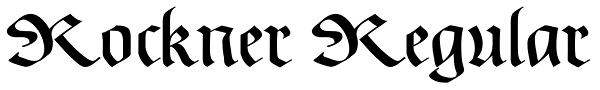 Rockner Regular Font