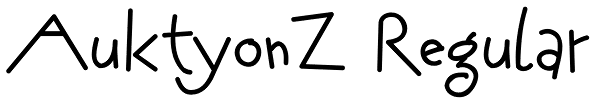 AuktyonZ Regular Font