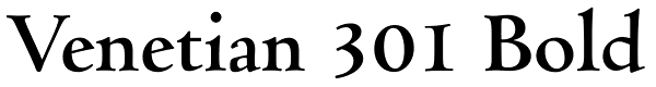 Venetian 301 Bold Font