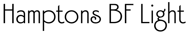 Hamptons BF Light Font