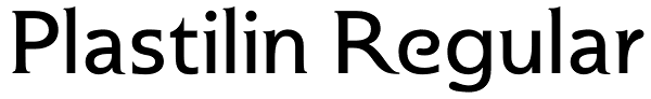 Plastilin Regular Font