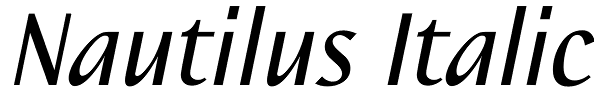 Nautilus Italic Font