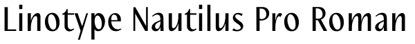 Linotype Nautilus Pro Roman Font