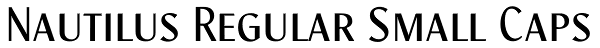 Nautilus Regular Small Caps Font