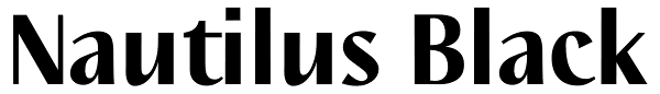 Nautilus Black Font