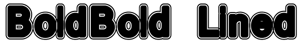 BoldBold Lined Font