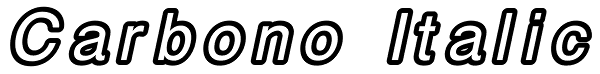 Carbono Italic Font