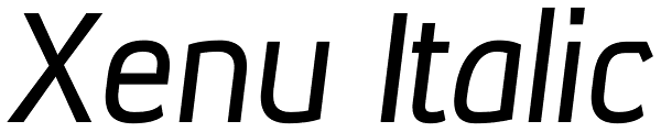 Xenu Italic Font