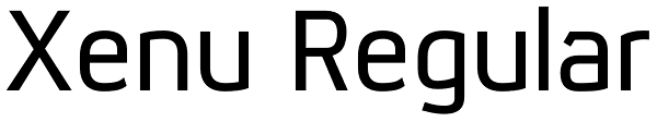 Xenu Regular Font