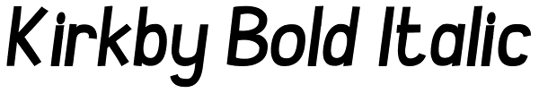 Kirkby Bold Italic Font