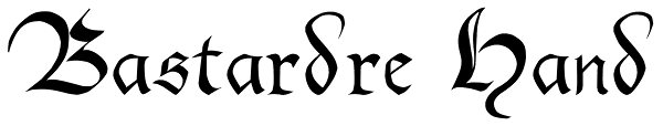 Bastardre Hand Font