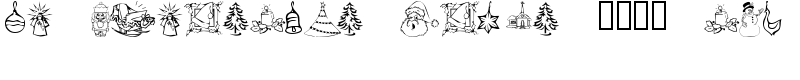 KR Christmas Dings 2004 Two Font