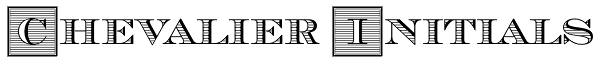 Chevalier Initials Font