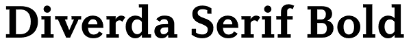Diverda Serif Bold Font