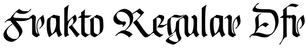 Frakto Regular Dfr Font