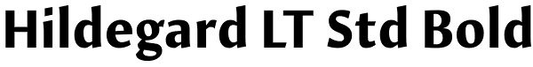 Hildegard LT Std Bold Font