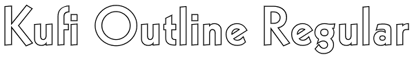 Kufi Outline Regular Font