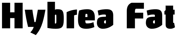 Hybrea Fat Font