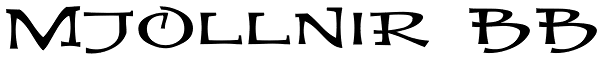 Mjollnir BB Font