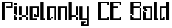 Pixelanky CE Bold Font