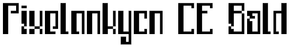 Pixelankycn CE Bold Font