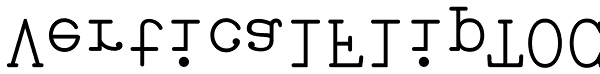 VerticalFlipTOC Font