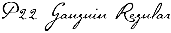 P22 Gauguin Regular Font