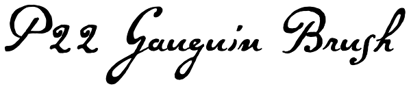 P22 Gauguin Brush Font