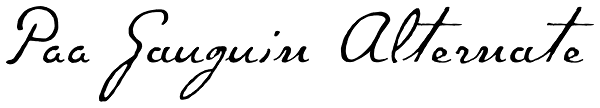 P22 Gauguin Alternate Font