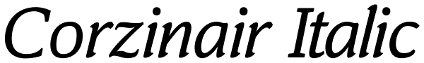 Corzinair Italic Font