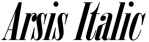 Arsis Italic Font